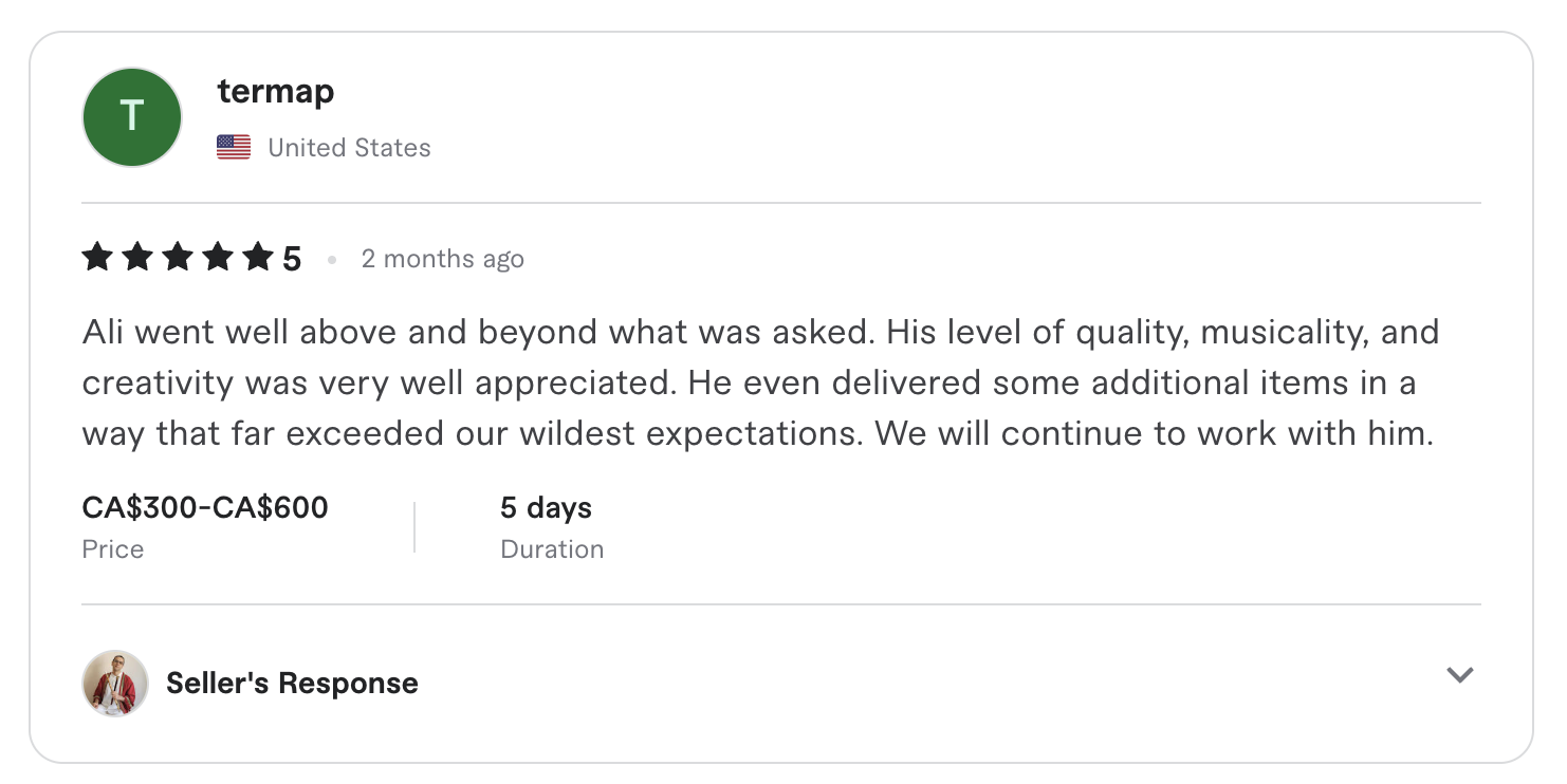 Fiverr review 1