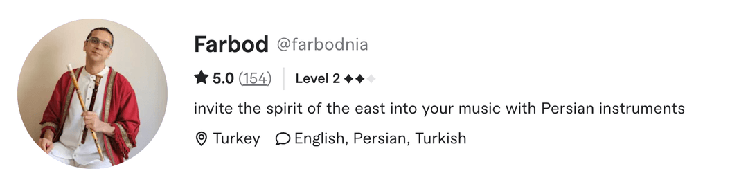 Fiverr Profile Screenshot